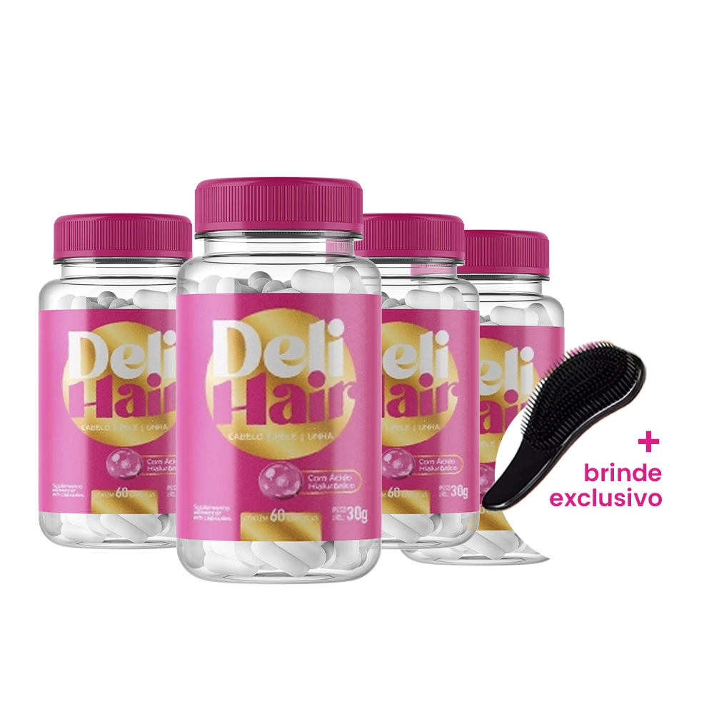 Kit 4 Unidades Deli Hair