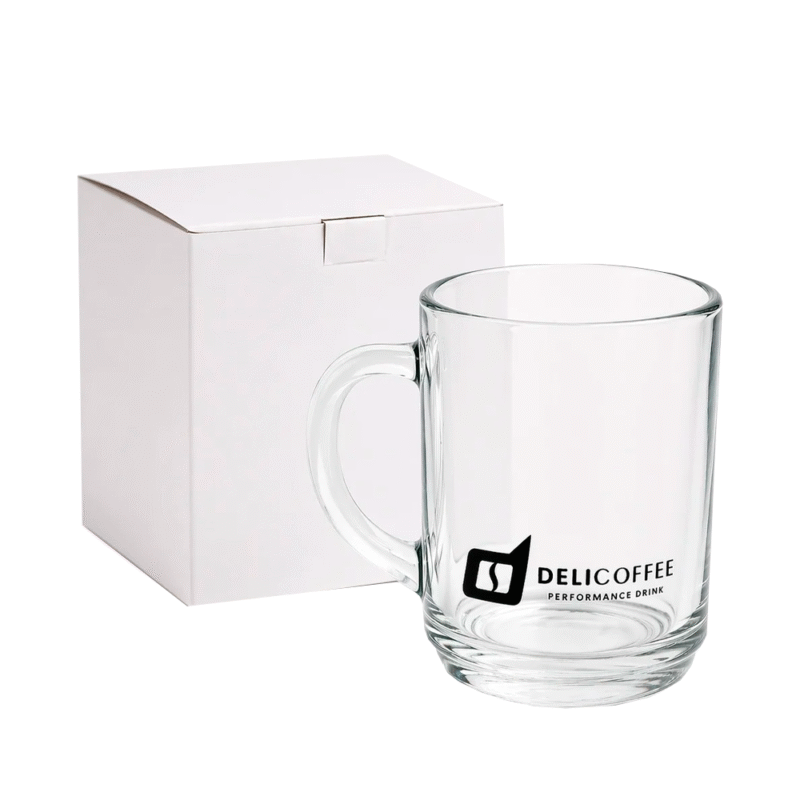 Caneca de Vidro Delicoffee Transparente 250ml