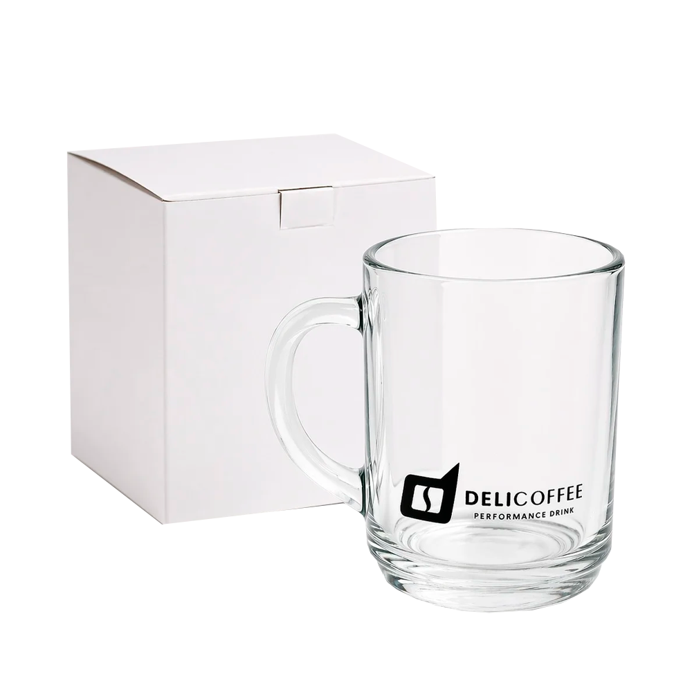 Caneca de Vidro Delicoffee Transparente 250ml