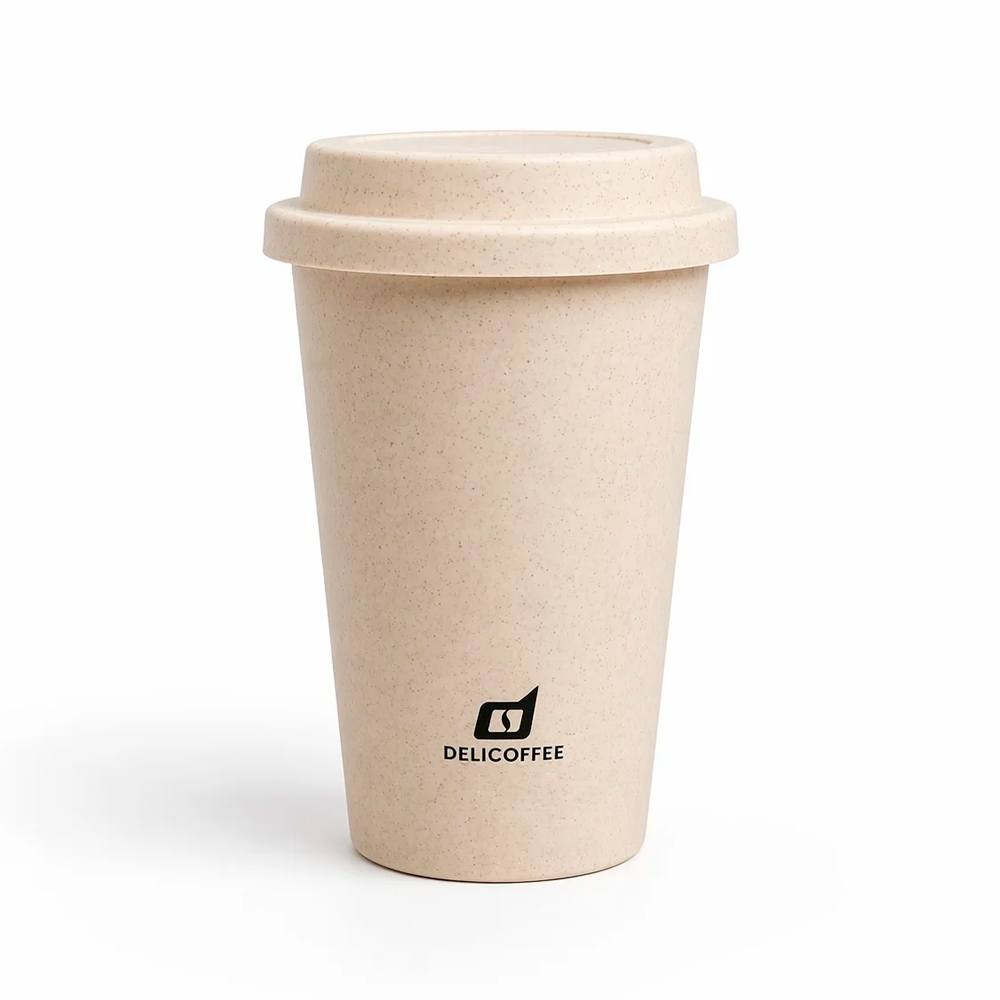 Copo Eco Delicoffee Cor Areia 280ml